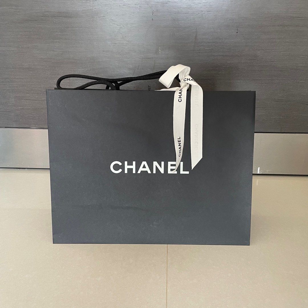 Chanel paper bag, Luxury, Bags & Wallets on Carousell