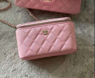 CHANEL 22C Pink Caviar Small Classic Flap LGHW *New - Timeless