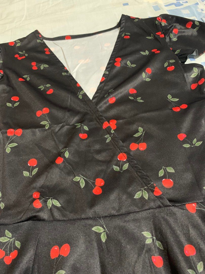 Black Cherry Plaid Shirt Dress main image 1