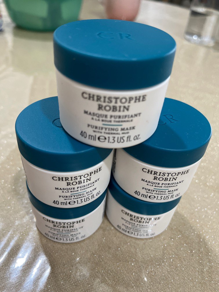 Christophe Robin purifying mask with Thermal Mud 40ml, Beauty