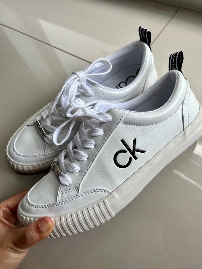 calvin klein sneakers womens white