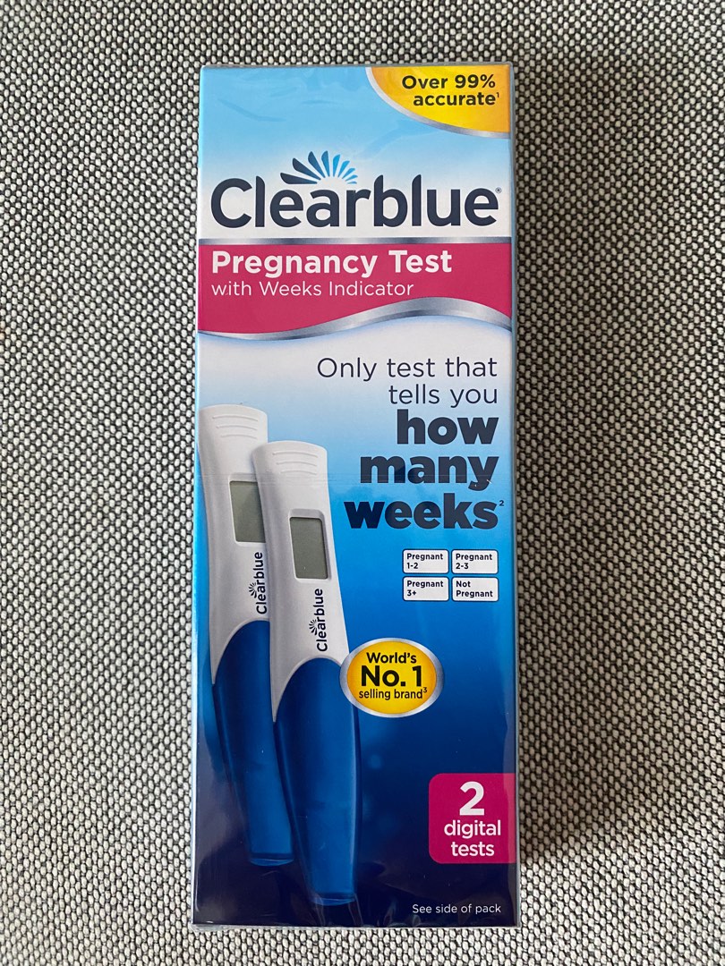 Clearblue pregnancy test with weeks indicator 2pack, Babies & Kids