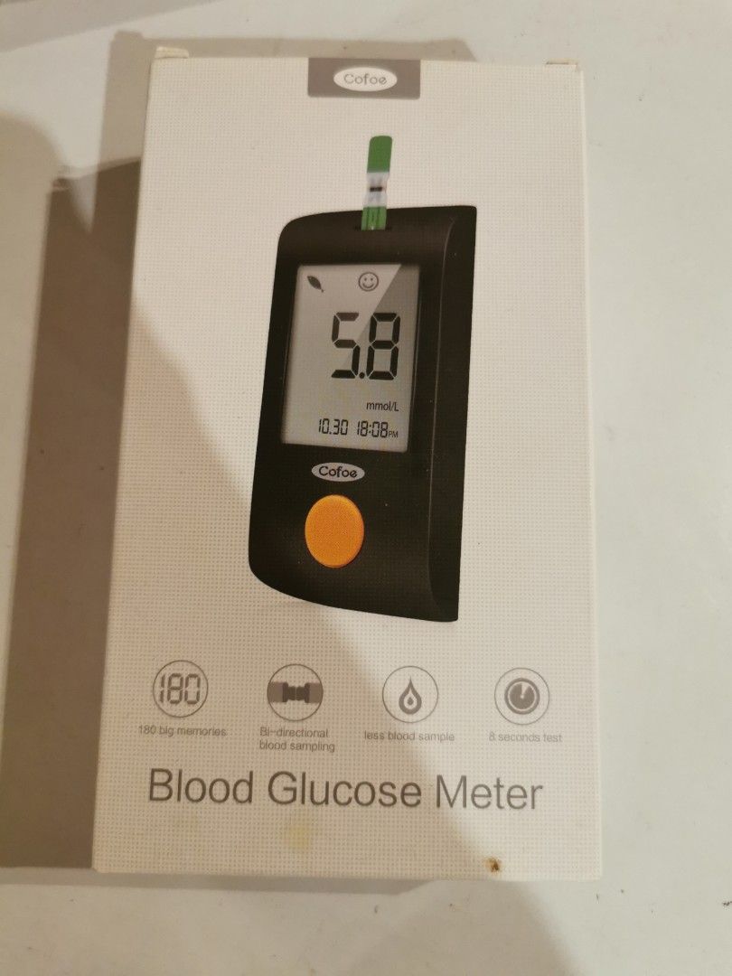 Cofoe Blood Glucose Meter, Health & Nutrition, Health Monitors