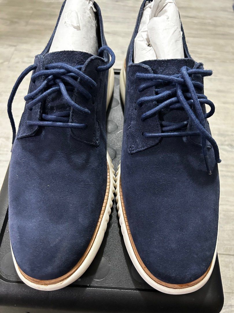 Cole haan blue suede shoes online