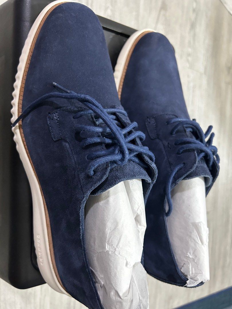 Cole haan mens blue suede shoes store