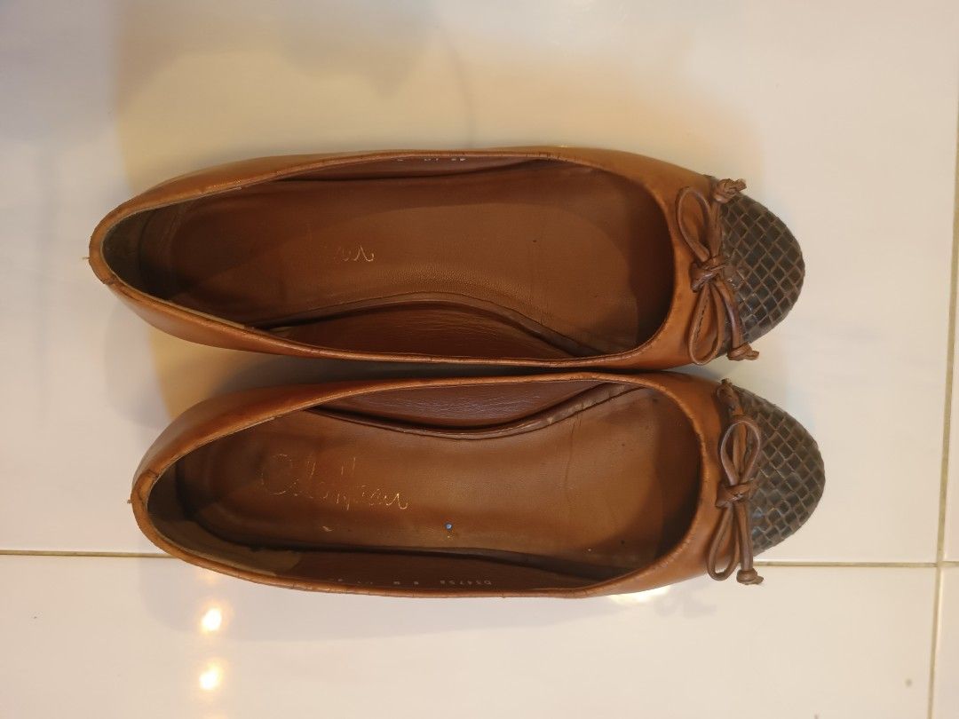 Cole Haan brown leather ballet flats Nike air