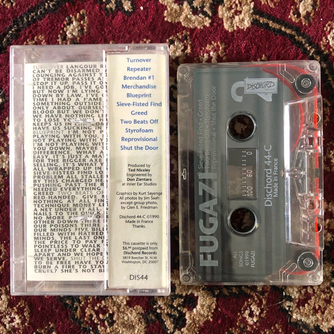 COMBO Fugazi 7song Ep + Repeater 1990 Imported Cassette Tapes Kaset