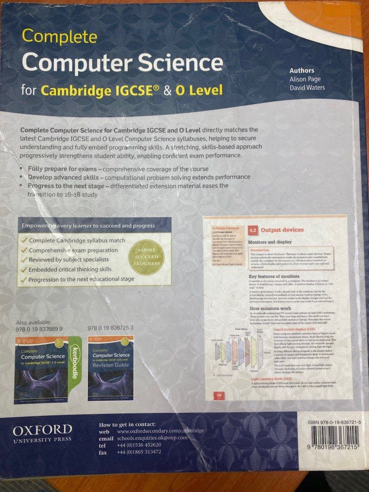 Computer science IGCSE, Hobbies & Toys, Books & Magazines, Textbooks on ...