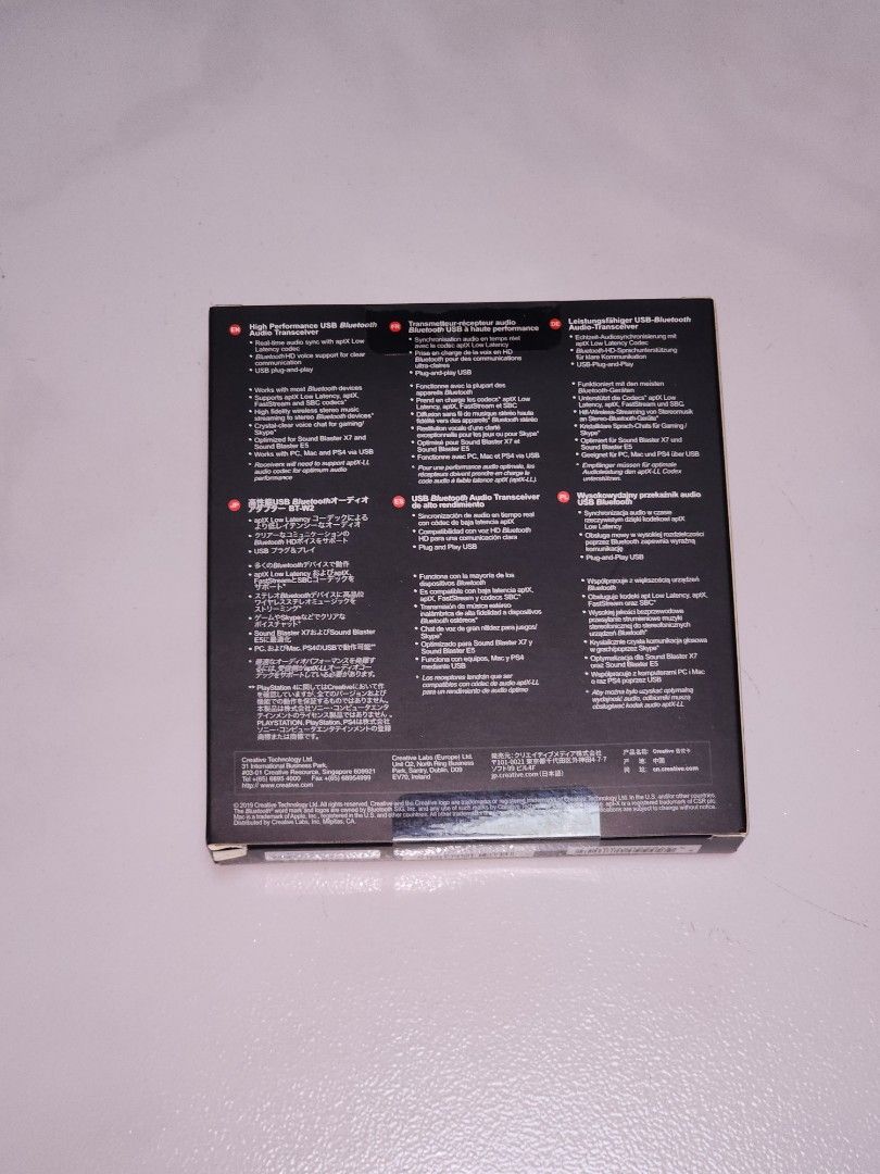 Creative Bluetooth Audio Transceiver (Category: Other Audio Equipment) located in Singapore. Submitted by neoapple25 (Listing ID 1230833673, Image 2). Description: .