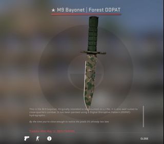 CSGO Knife: M9 Bayonet Forest DDPAT