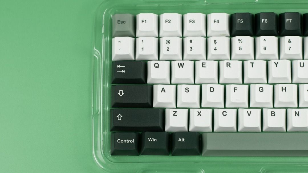Custom printed keycaps matcha keycap set green pbt computers tech