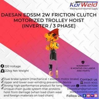 Daesan Friction Clutch Motorized Trolley EDSSM 2W