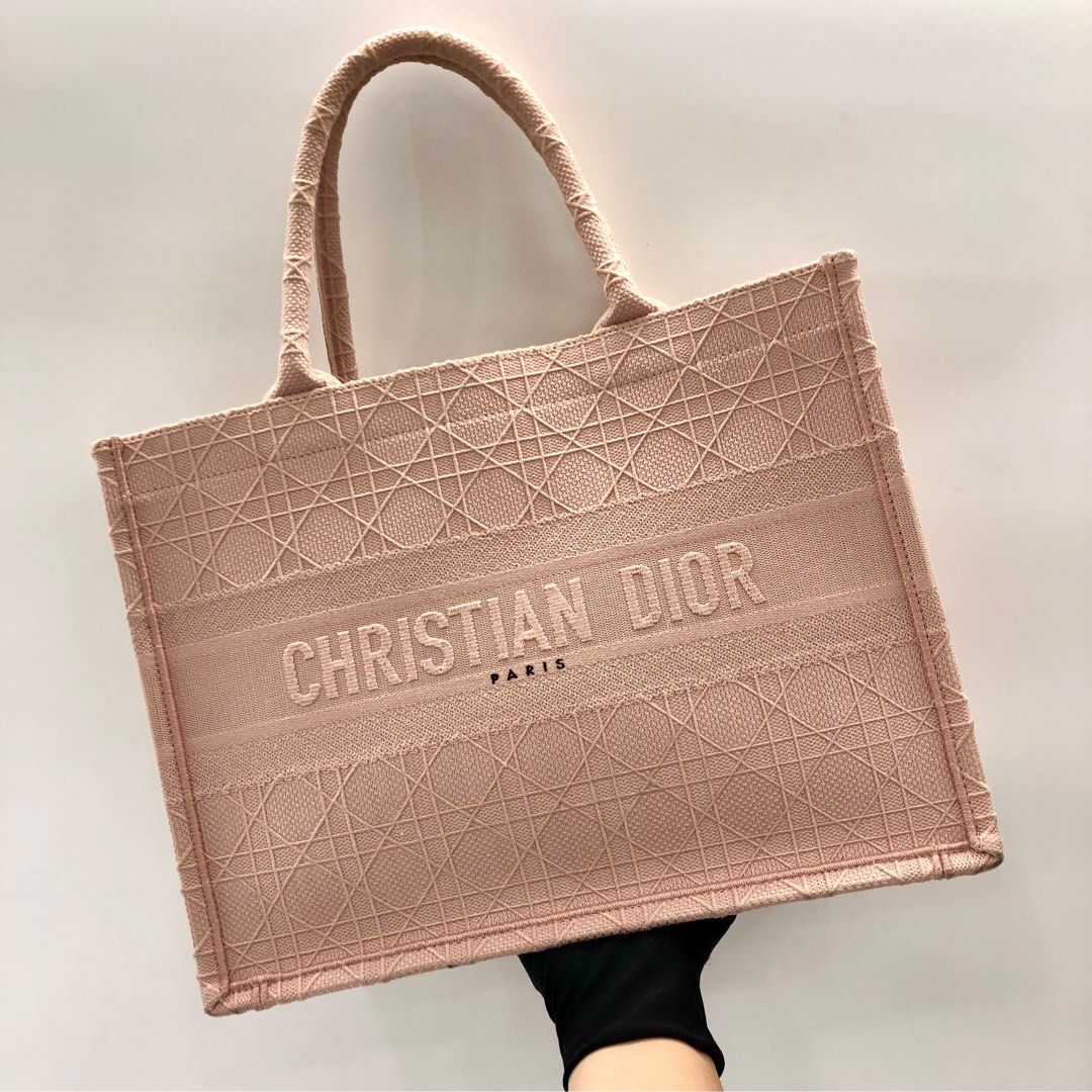 Christian Dior Cd Book Tote Handbag Shoulder Bag 50-ma-0290 Canvas