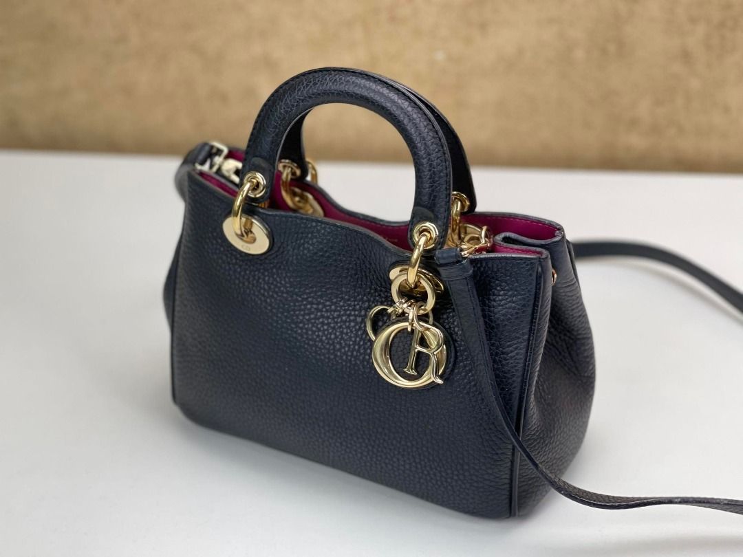 DIOR DIORISSIMO MINI TOTE BAG WITH LONG STRAP