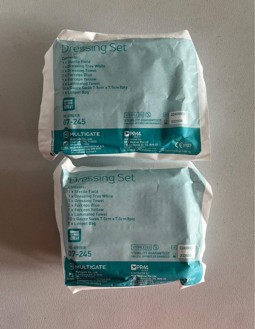 Dressing set, Health & Nutrition, Medical Supplies & Tools on Carousell