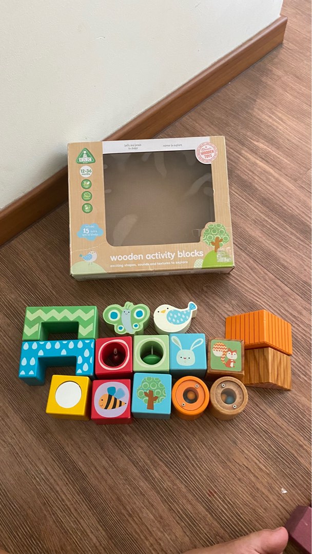 ELC wooden activity blocks, Babies & Kids, Infant Playtime on Carousell