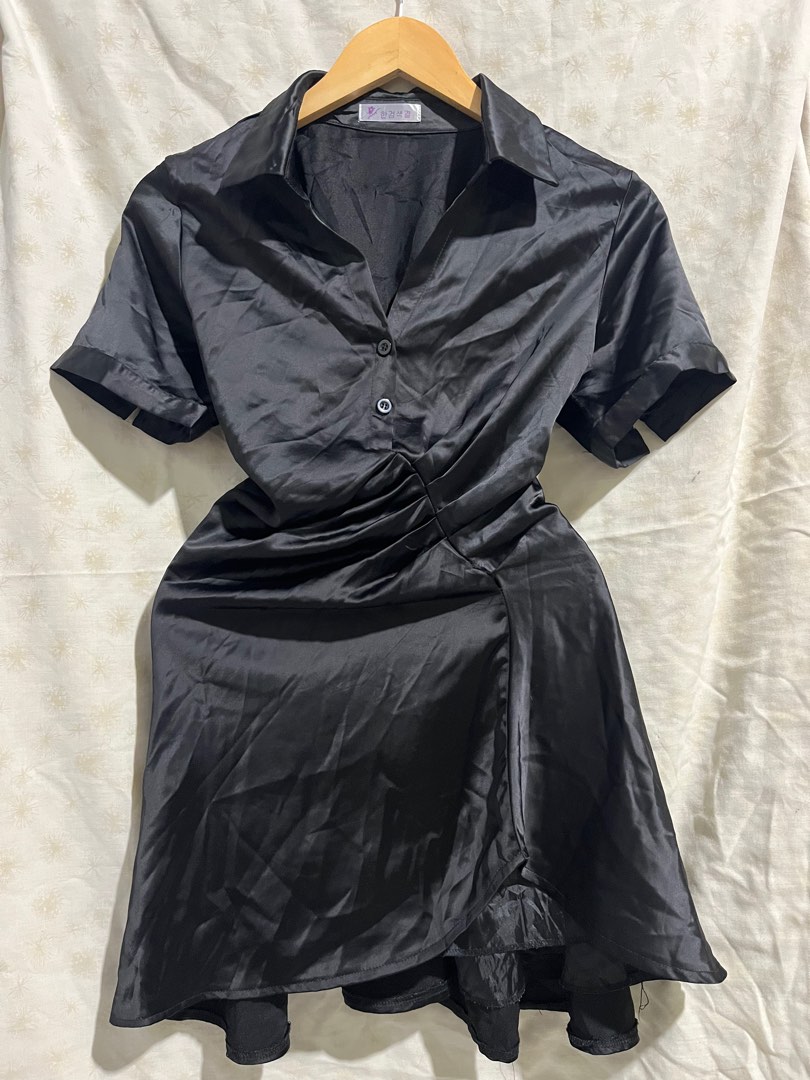 Luxe Black Silk Easy Dress main image 1