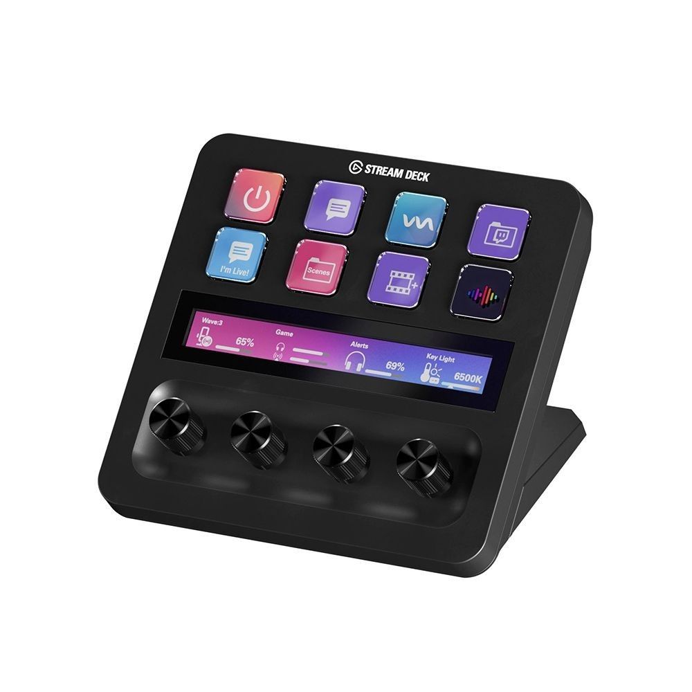 ELGATO STREAM DECK + (Category: Other Accessories) located in San Juan City. Submitted by blueswitchpc (Listing ID 1230777177, Image 3). Description: 🚨 RESTOCK ALERT 🚨 ELGATO STREAM DECK +. STREAM DECK + BLACK All the feels for a fast, smooth, intuitive workflow Iconic Stream Deck tech with customizable LCD keys, dials, and touch strip. Stream Deck + is your audio mixer, studio controller, production console – anything you want it to be. Discou