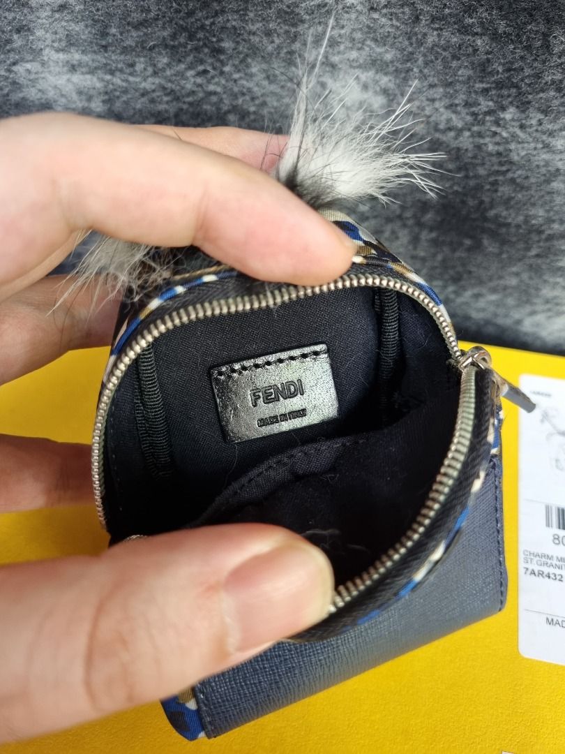 Fendi Monster backpack key chain pouch