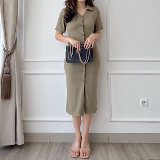 [FOR RENT] DRESS CARINA BUTTON