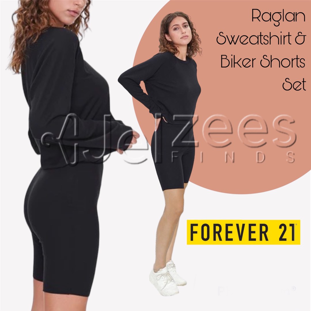 Biker shorts set forever 21 discount