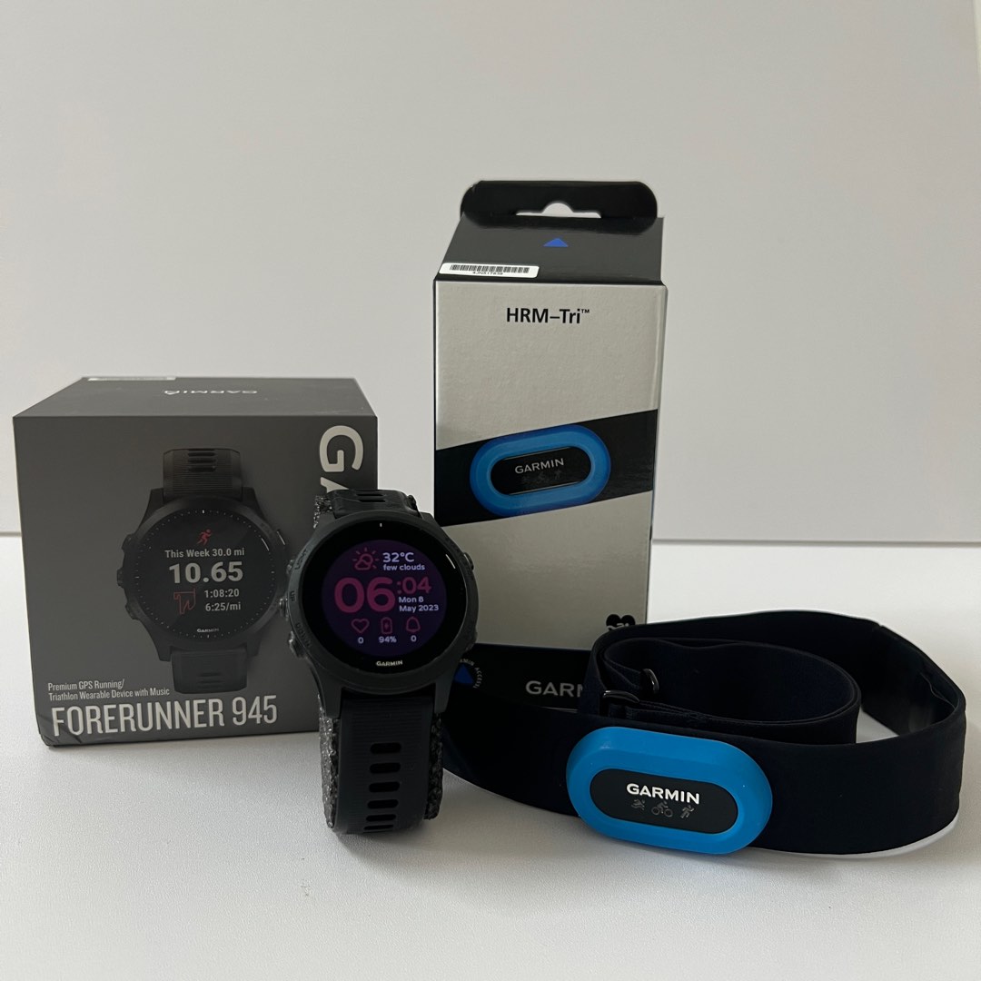 Garmin Forerunner 945 Garmin HRM Tri chest strap Men s Fashion