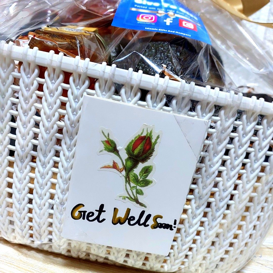 Get Well Soon Hamper with Nature's best medicine, Food & Drinks, Gift