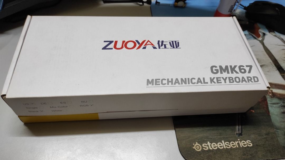 GMK67 Fully Built Custom Keyboard, Foam and Tape MOD Applied, Computers