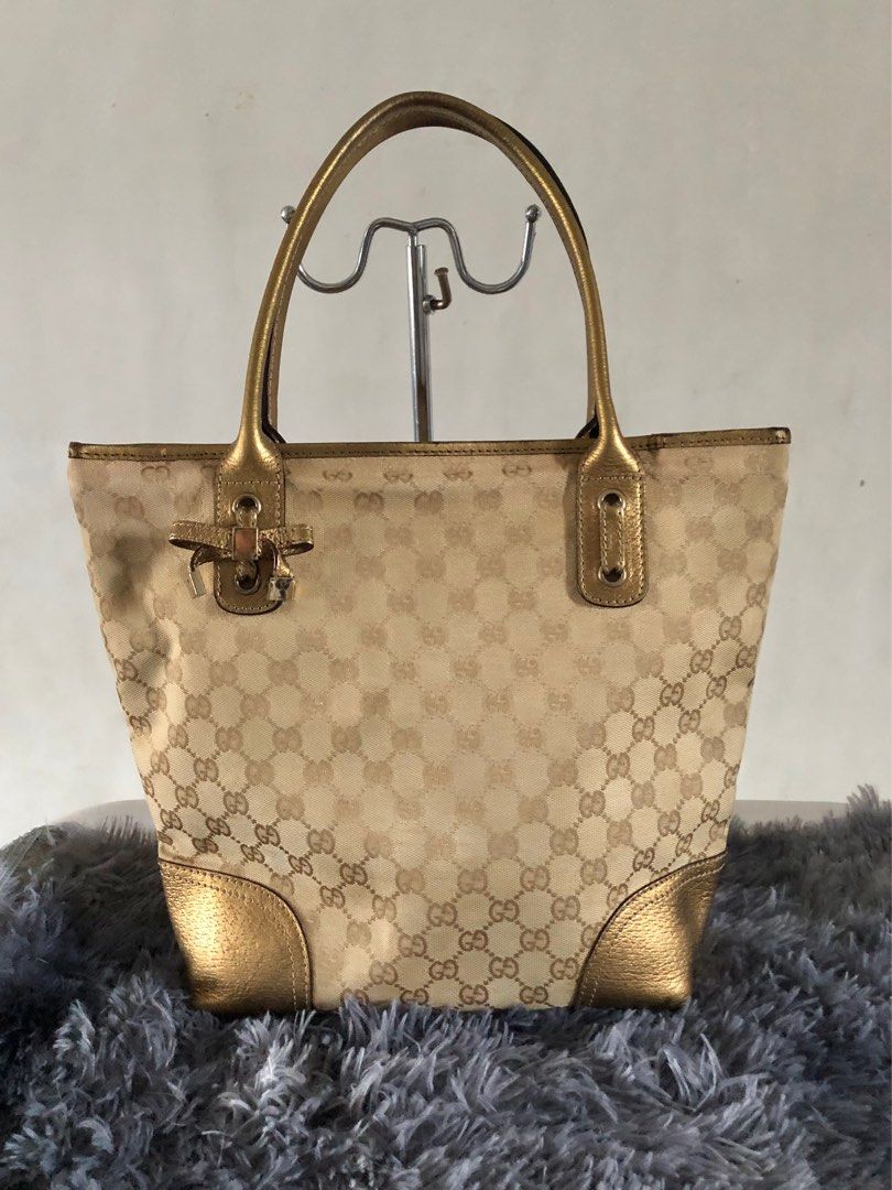 Gucci gold sales tote bag