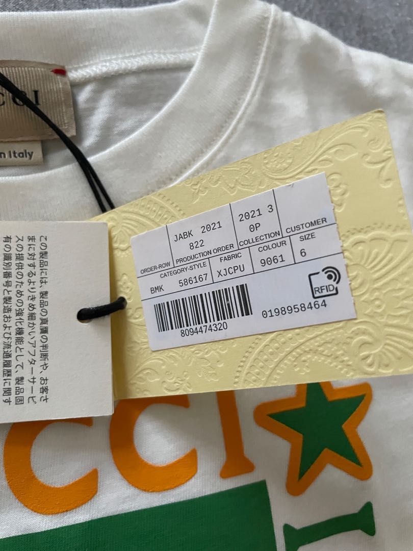 GUCCI Logo tshirt (AUTHENTIC), Babies & Kids, Babies & Kids Fashion on