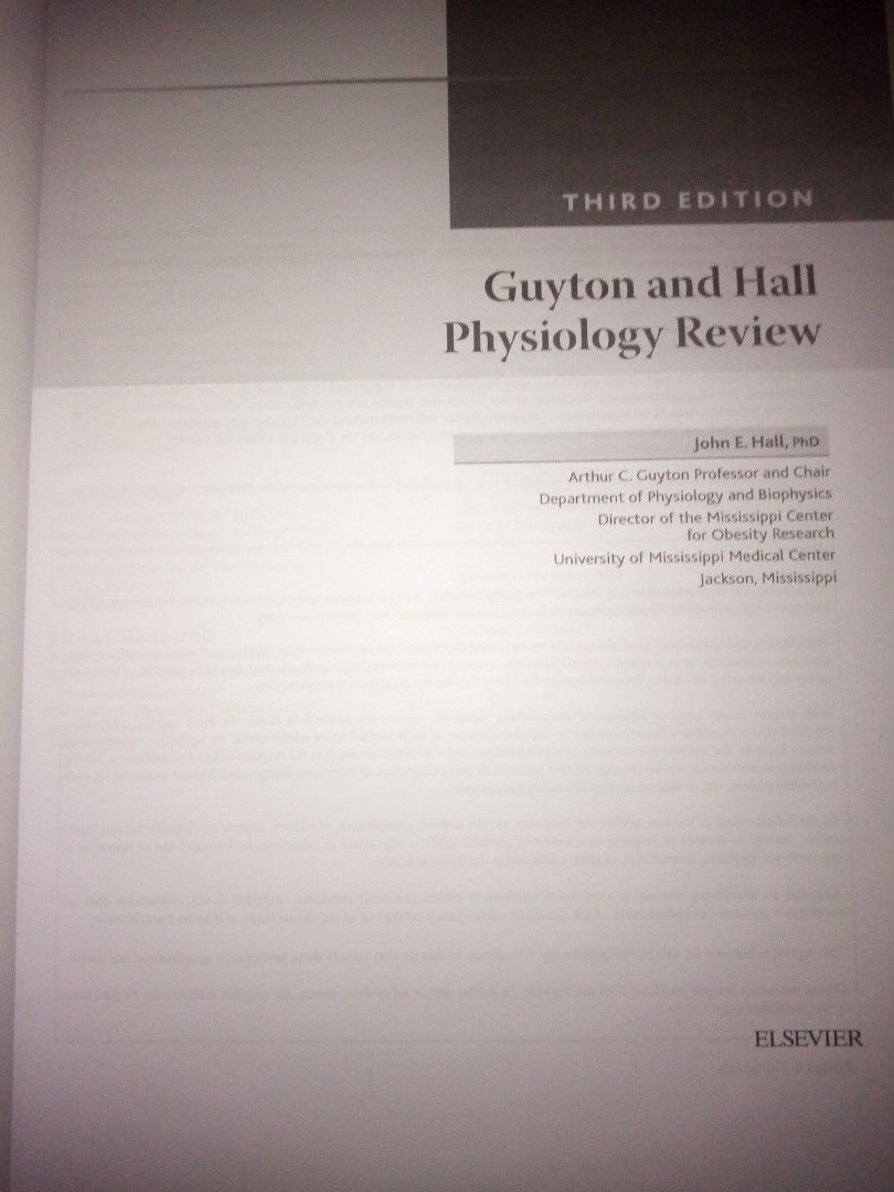Guyton and Hall Physiology Review Third Edition, Hobbies & Toys, Books
