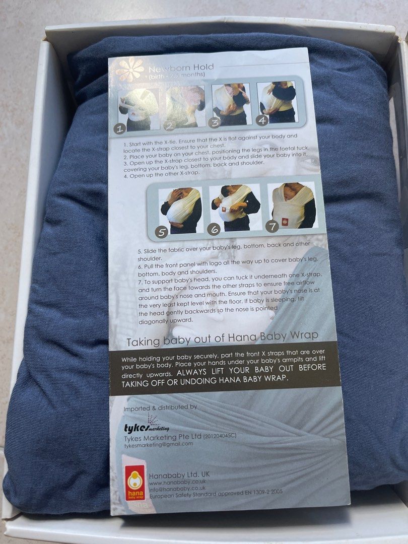 Hana Baby Wrap, Babies & Kids, Going Out, Carriers & Slings on Carousell