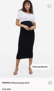 H&M MAMA Cotton Jersey Skirt