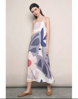Hollyhoque Canberra Slip Maxi Dress Malt BNWT Size M