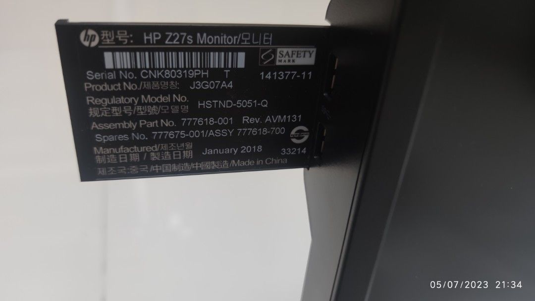 日本製 2ウェイ HP Z27s J3G07A4 27インチ ４K IPS | www.birbapet.it