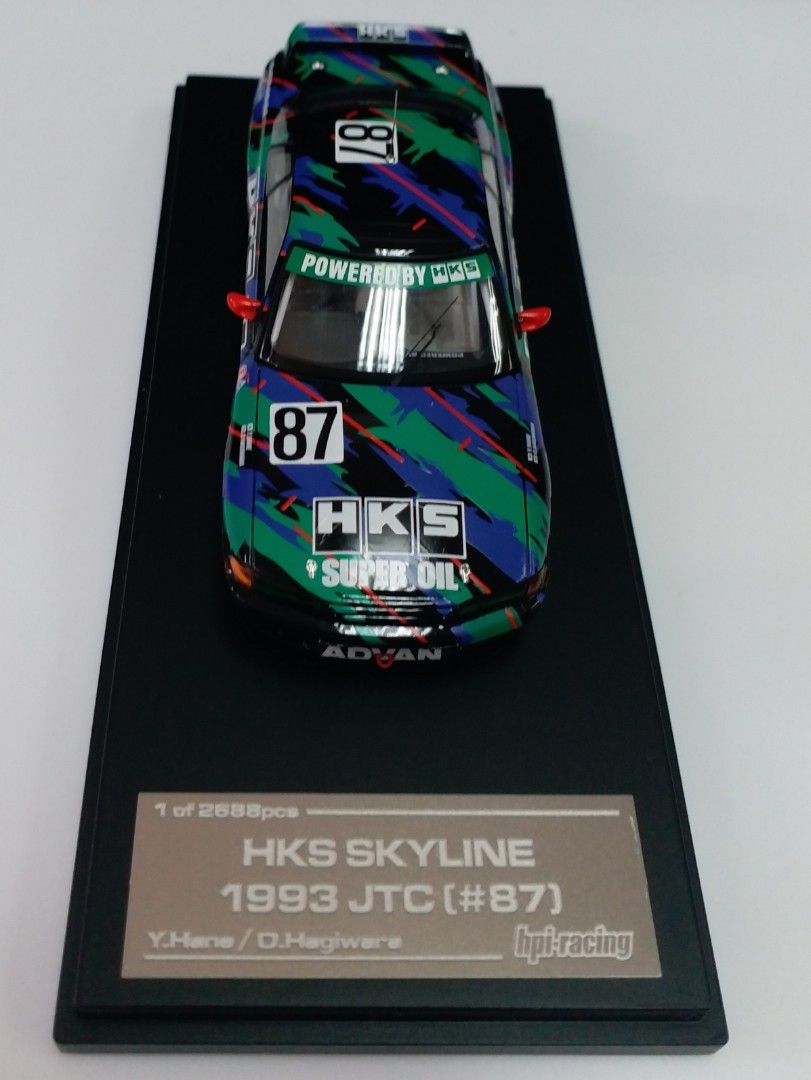 メーカー包装済】 スカイライン HKS HPI GT-R 1/43 1993 JTC R32
