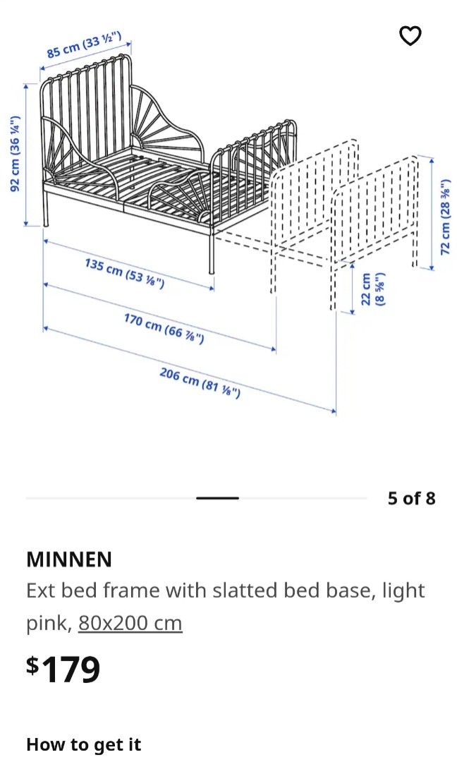 Ikea Bed Frame, Furniture & Home Living, Furniture, Bed Frames