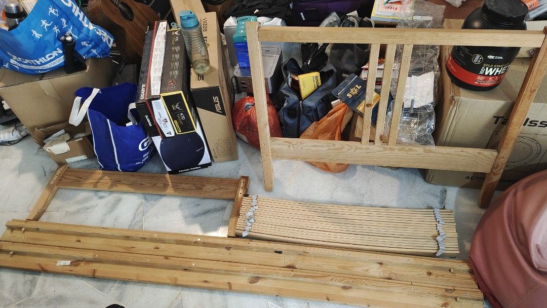 Ikea Fjellse single bed frame, Furniture & Home Living, Furniture, Bed