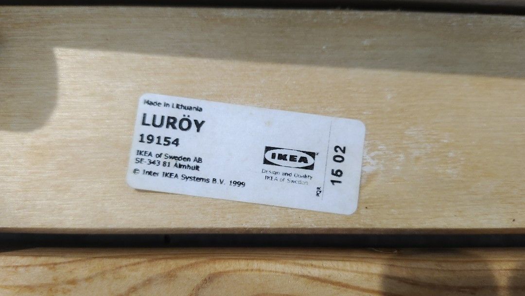 Ikea Fjellse single bed frame, Furniture & Home Living, Furniture, Bed