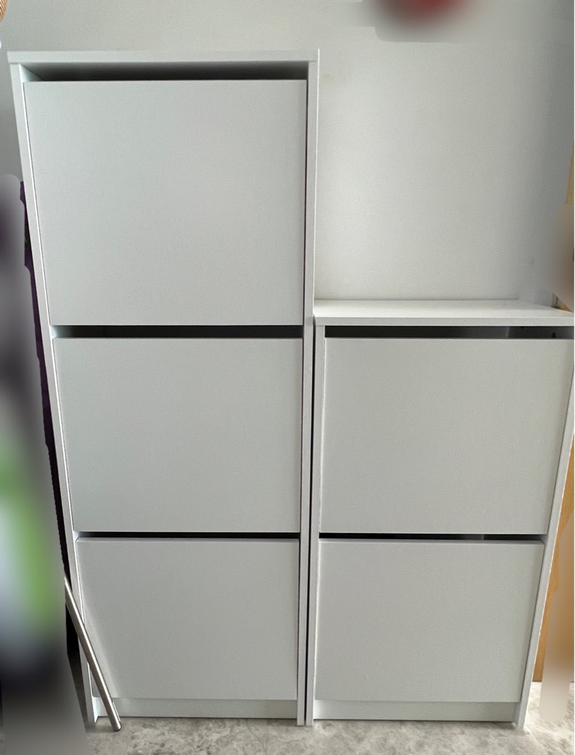 IKEA shoe rack BISSA (two), Furniture & Home Living, Furniture, Shelves