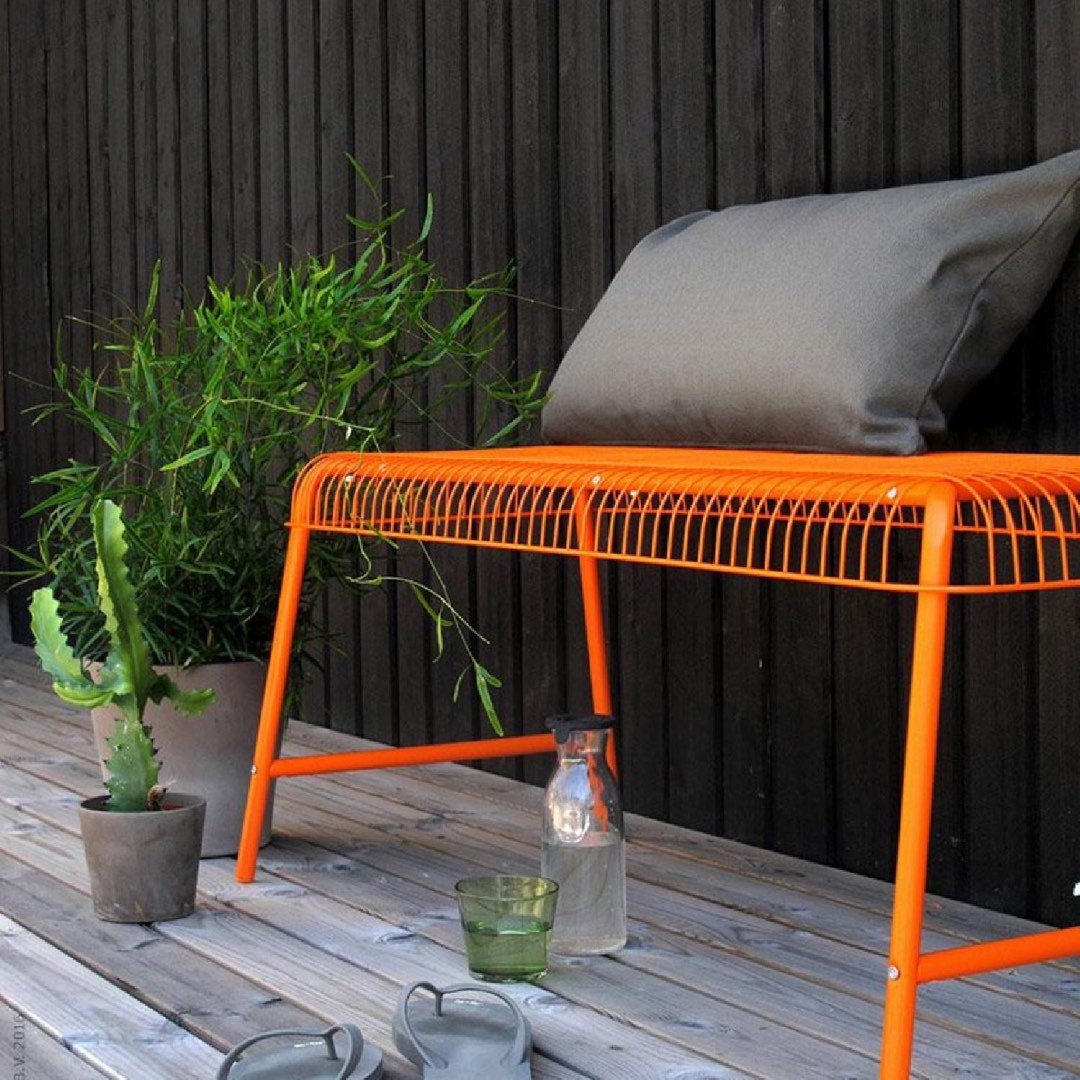 Metal bench best sale ikea