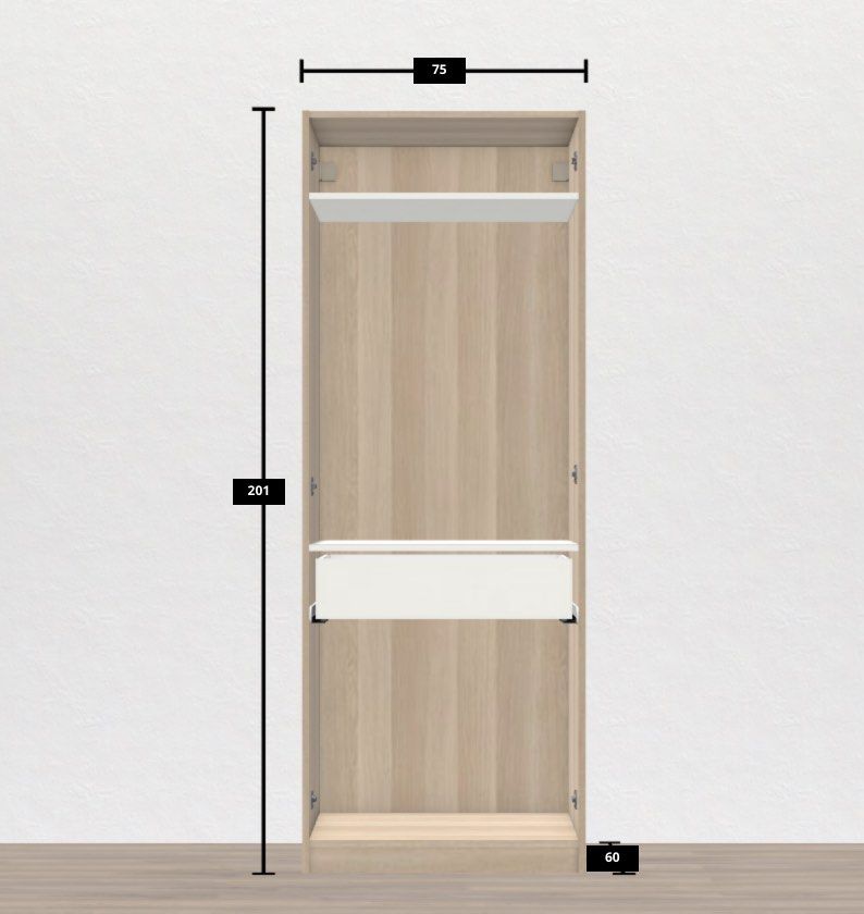 Ikea Wardrobe / with mirror, Furniture & Home Living