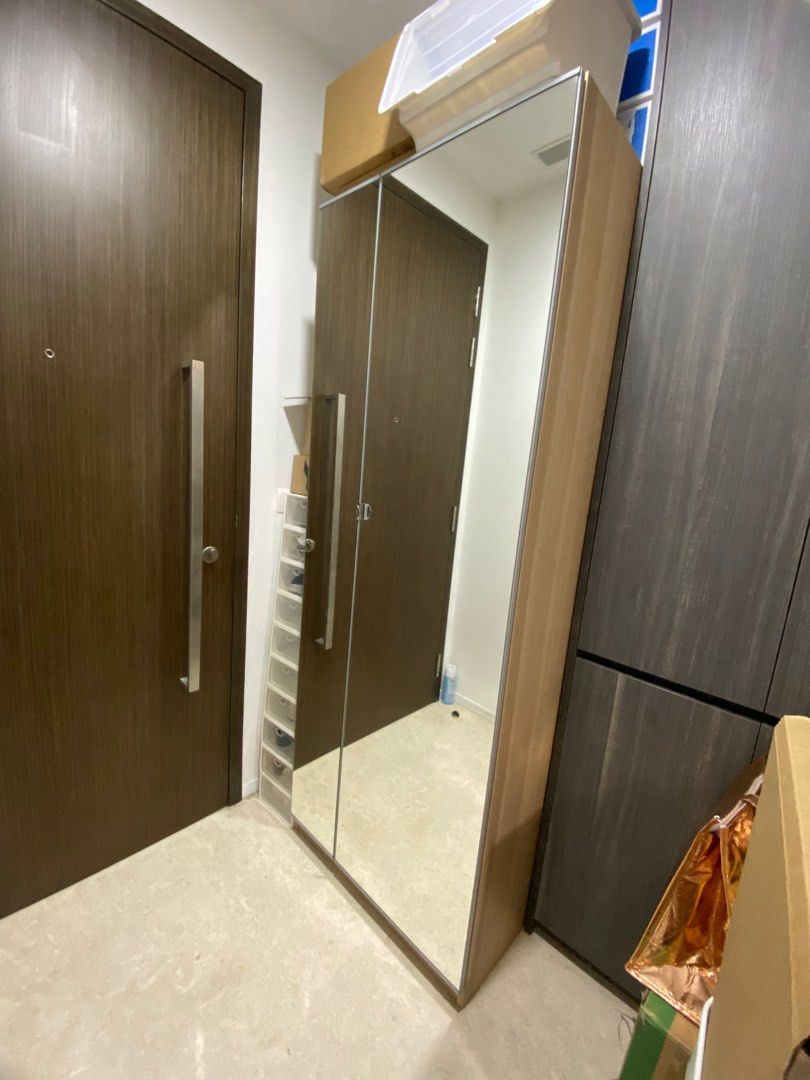Ikea Wardrobe / with mirror, Furniture & Home Living