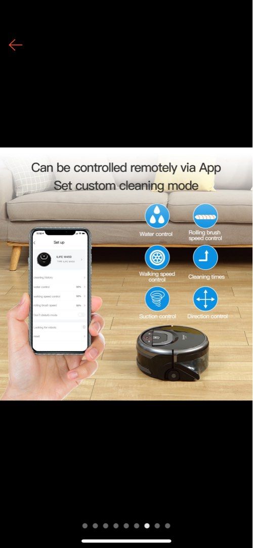 *Under Warranty* ILIFE W450 smart robot vacuum mopping, TV & Home
