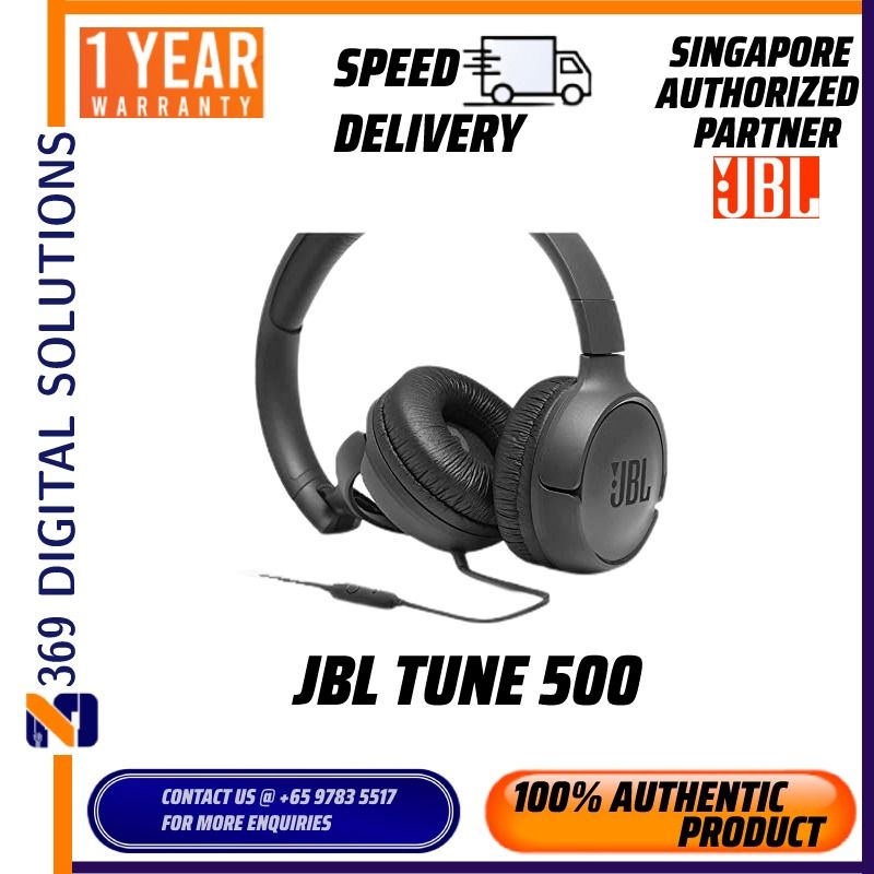 JBL Tune 500 T500 Headphone 1 Yr Warranty Audio Headphones
