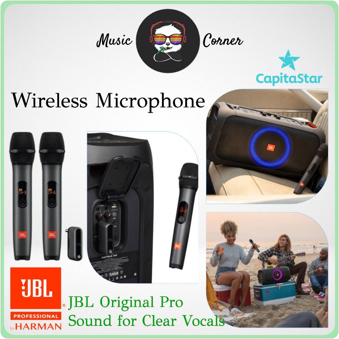  JBL Wireless Two Microphone System with Dual-Channel