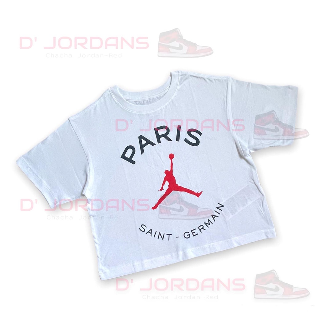 Jordan GIRLS PSG Boxy Shirt (White) on Carousell