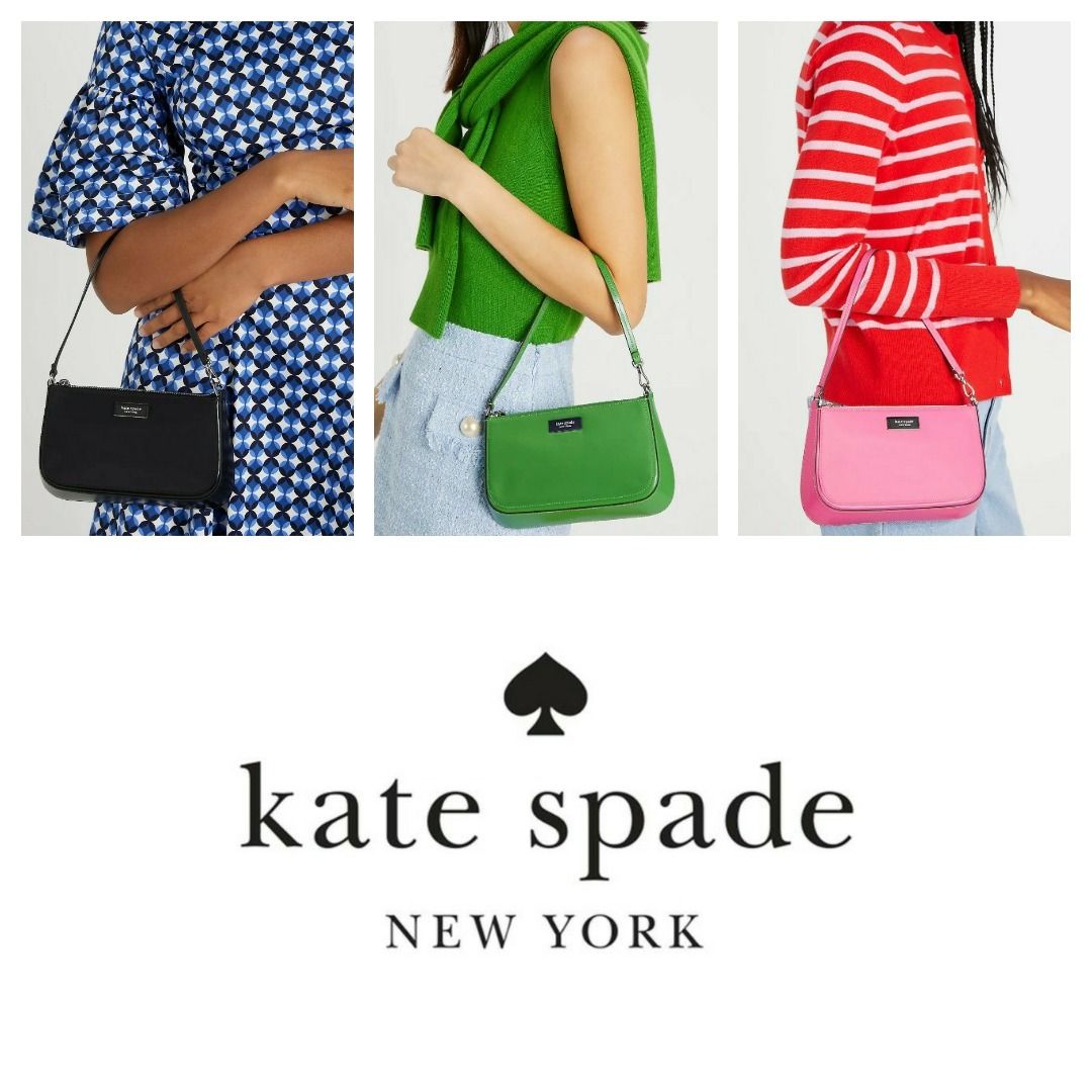 Shop kate spade new york Sam Icon Spazzolato Leather Mini Pochette