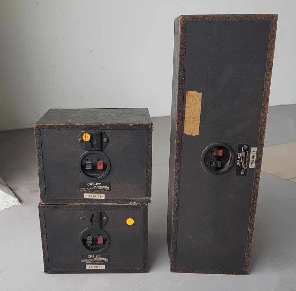 Kenwood Bookshelf Speaker System, Set of 3 Speakers, Model CRS122