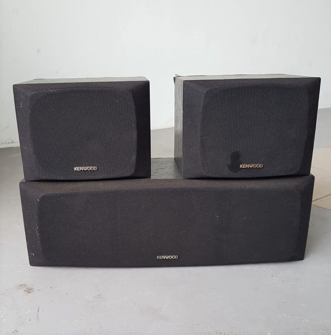 Kenwood Bookshelf Speaker System, Set of 3 Speakers, Model CRS122